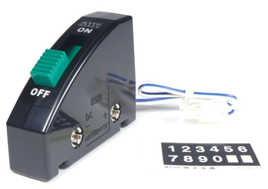 Kato24-850BK actual black power-feed switch with cable and sticker sheet