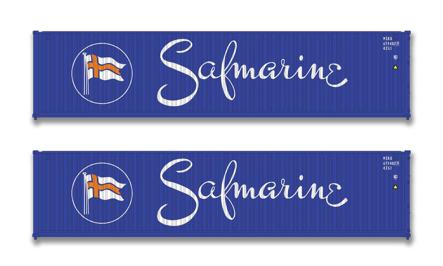 Kato N Scale Safmarine 40-Foot Containers 2-Pack