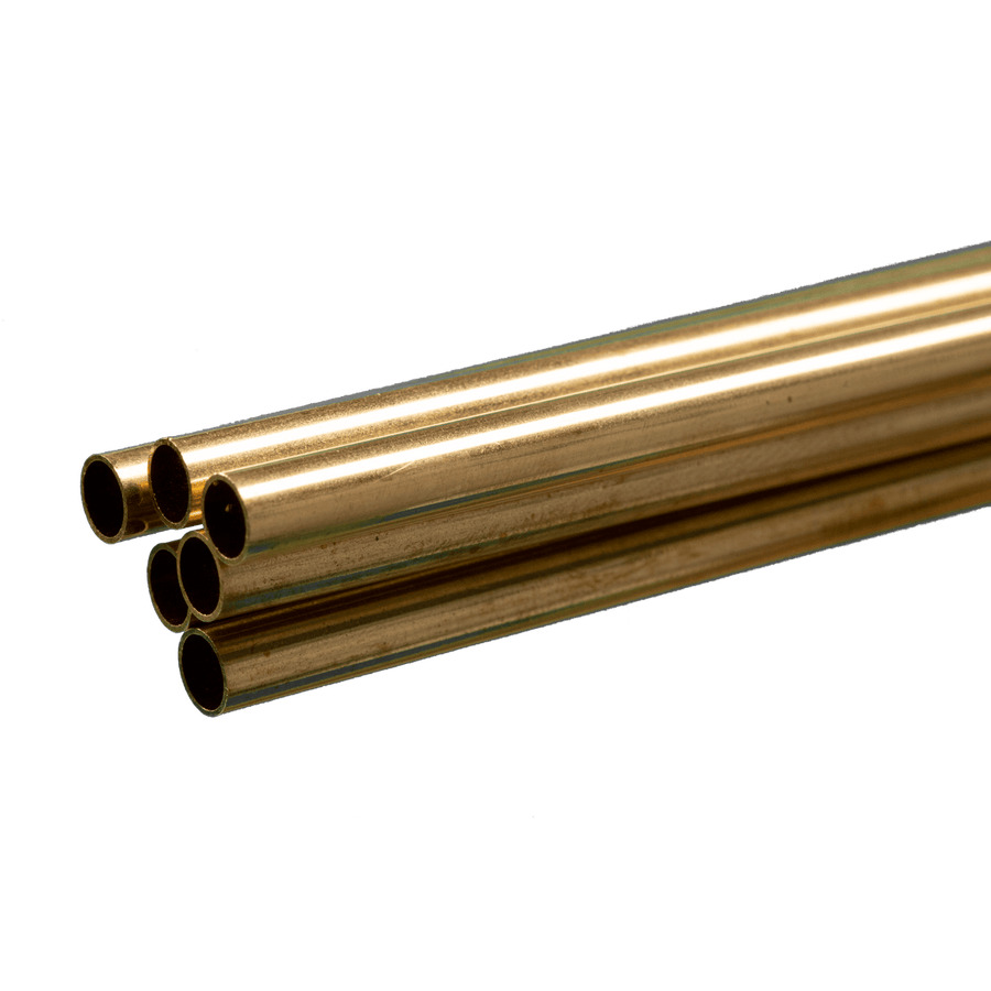 K&S Precision Metals 1148 7/32 inch round brass tube 36 inch 6-piece pack