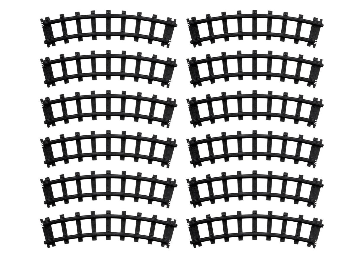 Lionel 712138 Battery O-Gauge curved plastic track pack with twelve curved sections.