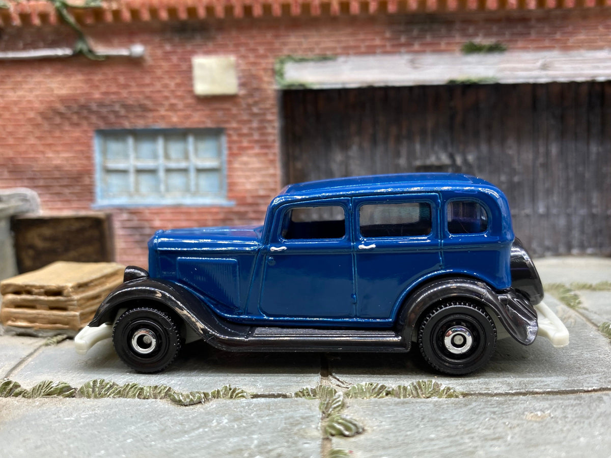 Matchbox 1933 Plymouth in Blue and Black, loose diecast car