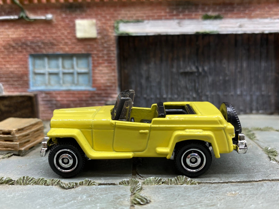 Matchbox 1941 Willys Jeepster in Yellow, loose diecast car