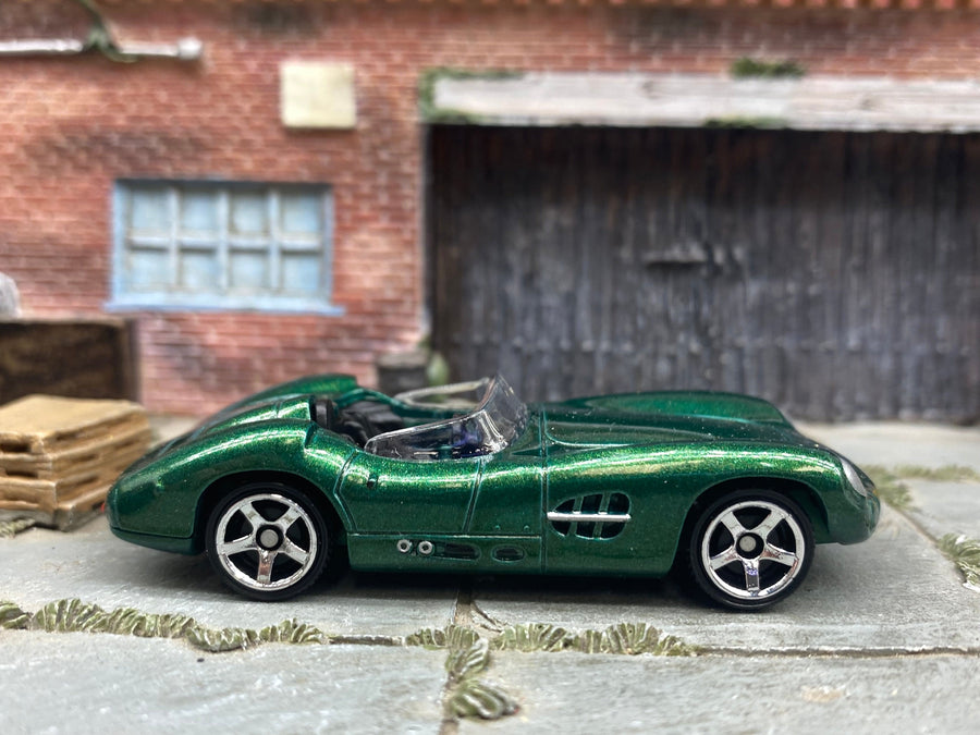 Matchbox 1956 Aston Martin DBR1 Convertible in Dark Green, loose diecast car