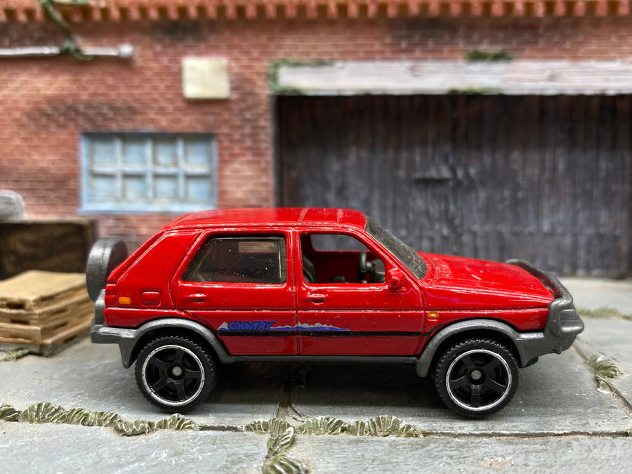 Matchbox 1990 VW Volkswagen Golf red loose diecast - gallery image 1 of 3