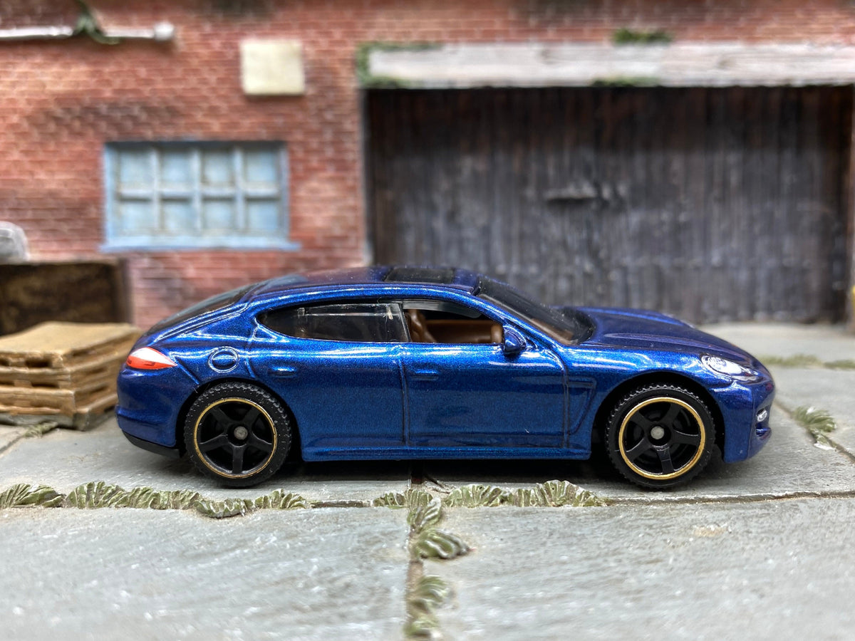 Matchbox 2010 Porsche Panamera in Blue, loose diecast car