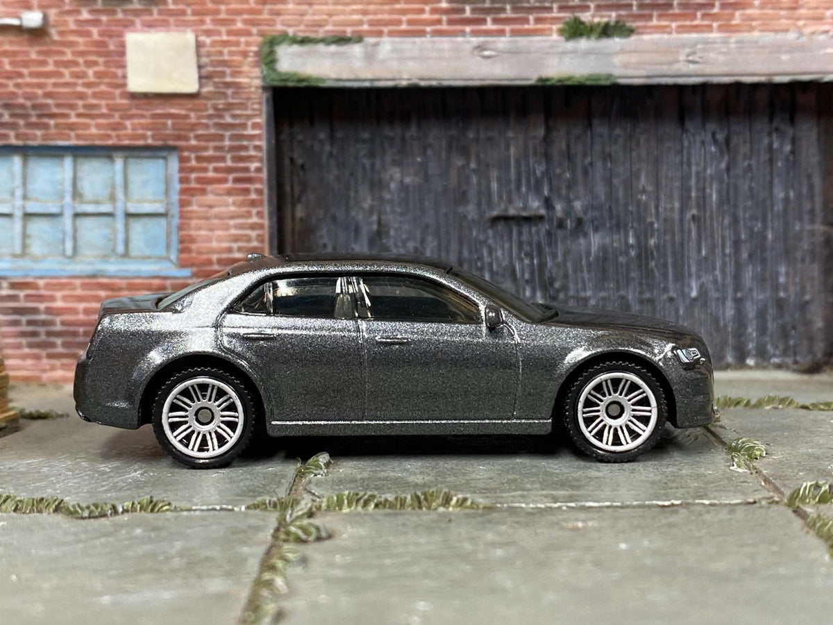 Matchbox 2015 Chrysler 300 in Dark Gray, loose diecast car