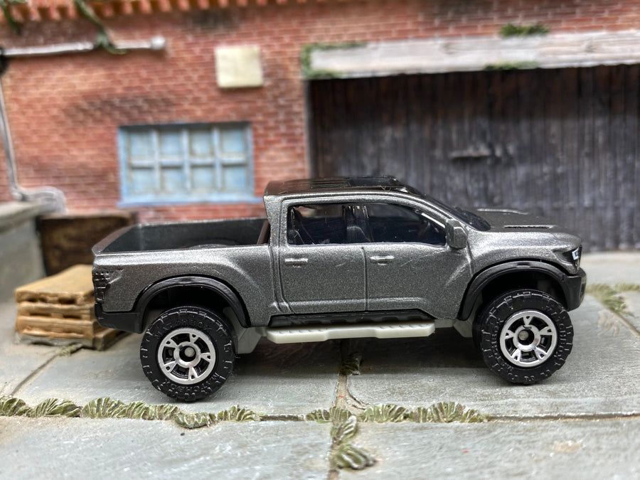 Matchbox 2016 Nissan Titan Warrior in Gray, loose diecast car