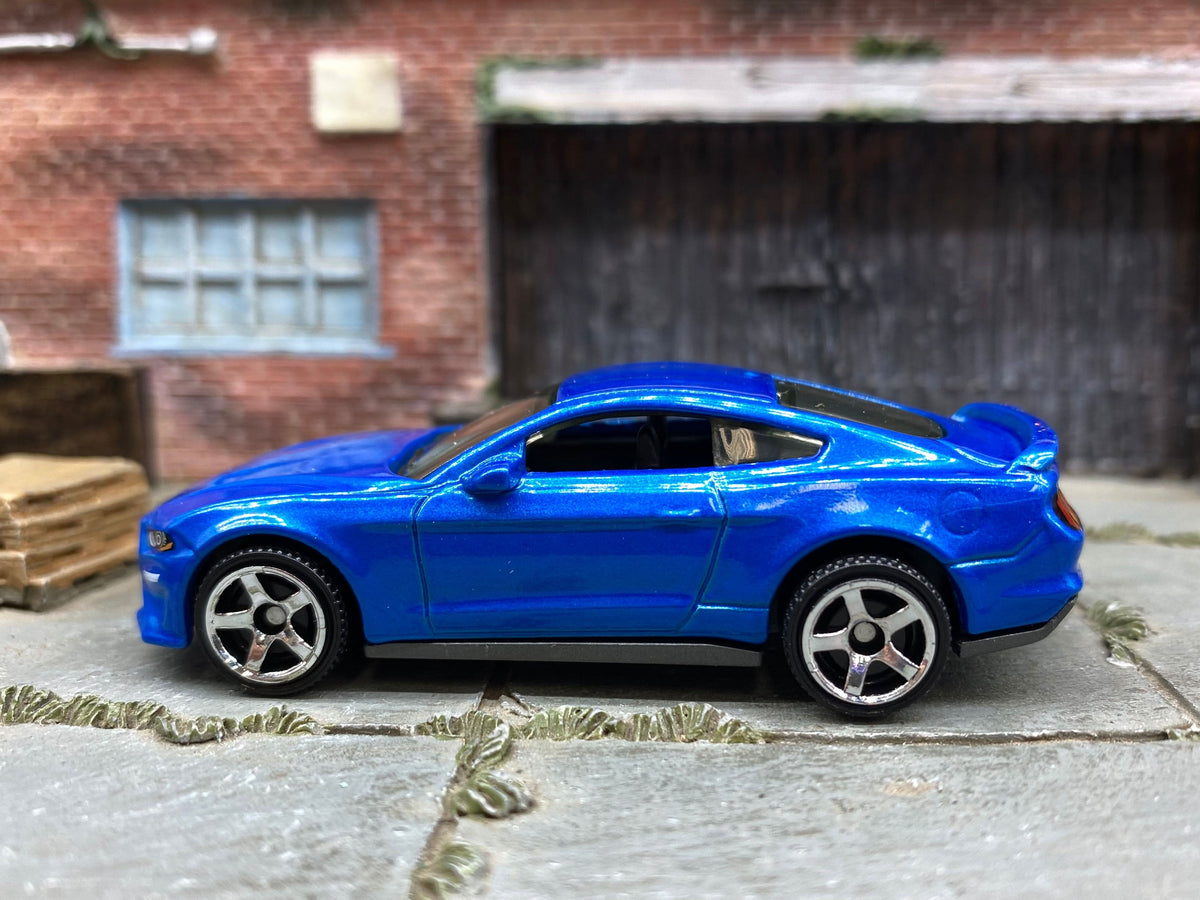 Matchbox 2019 Ford Mustang Coupe in Dark Blue, loose diecast car