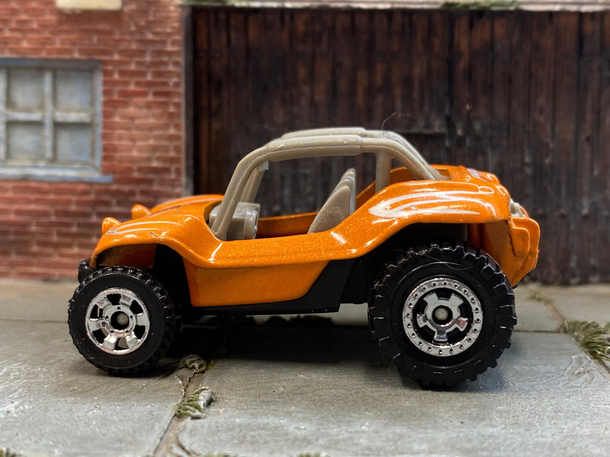 Matchbox Baja Bandit Dune Buggy in Orange and Silver, loose diecast car