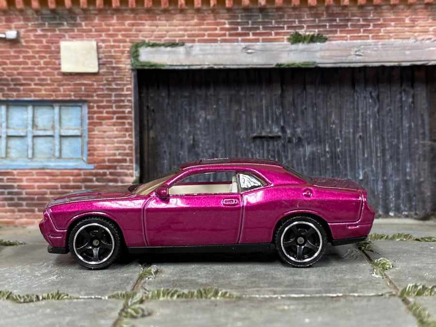 Matchbox Dodge Challenger in Purple and Black, loose diecast car
