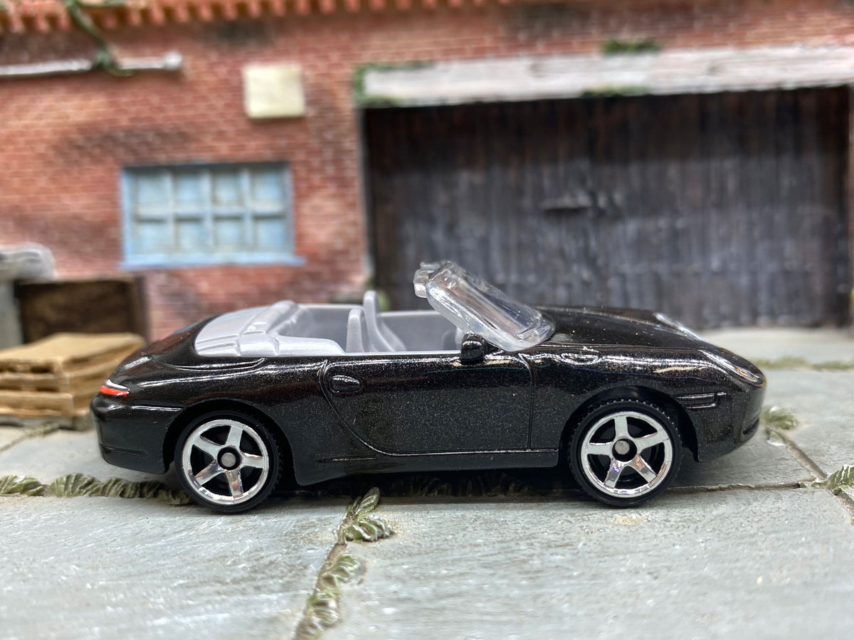 Matchbox Porsche 911 Carrera Cabriolet in Black, loose diecast car