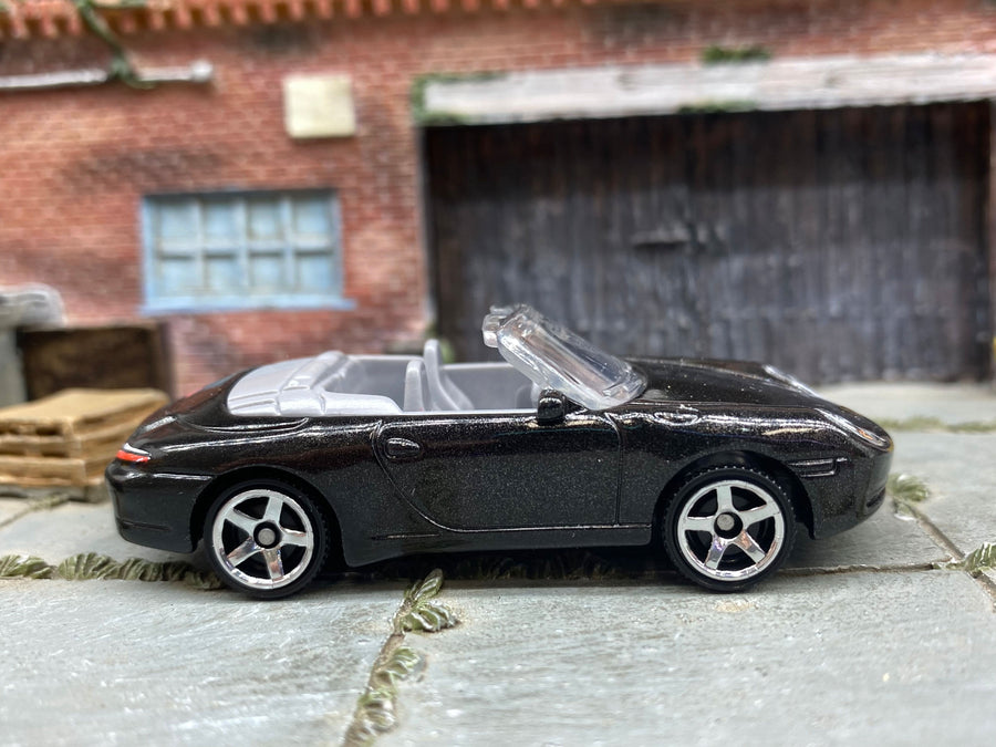 Matchbox Porsche 911 Carrera Cabriolet in Black, loose diecast car