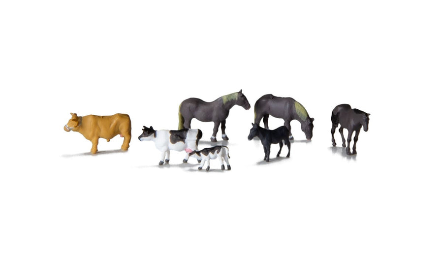 Woodland Scenics A2142 Farm Animals N scale figures, manufacturer product image
