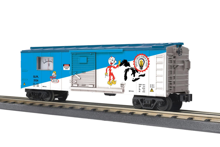 MTH 30-71187 O gauge Great Lakes Power and Light box car GLPL 2024 with power meter