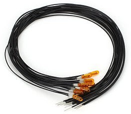 Miniatronics 18-Y-12-10 12V Yellow 2.4 mm Lamps – 10-Pack product image
