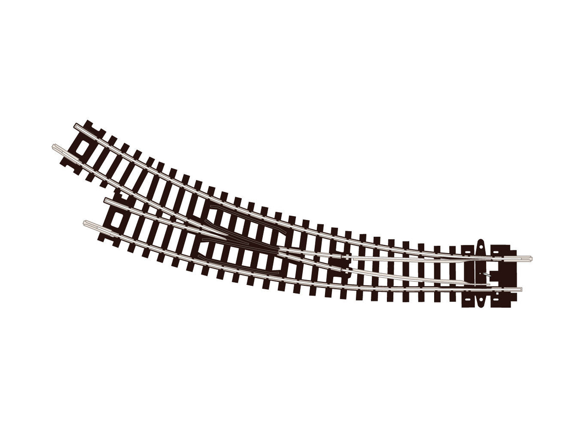 PECO N Right-Hand Curved Turnout ST-44 — exact-part product image