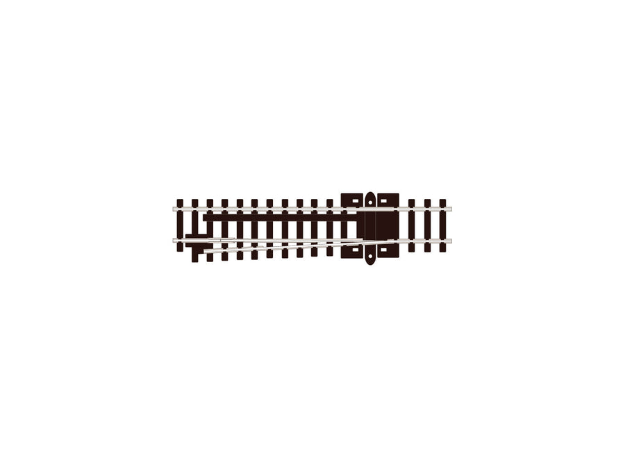 PECO SL-385 N gauge Code 80 left-hand catch Insulfrog turnout, manufacturer overhead illustration.