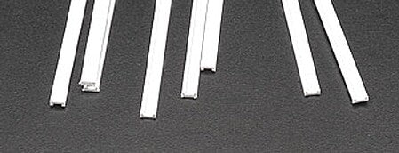Plastruct CFS-4 styrene structural shape 1/8 inch x 15 inch 8 pack
