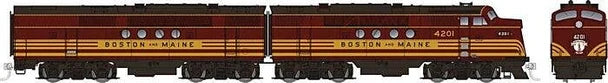 Rapido 53010 HO Scale Boston & Maine EMD FT A+B locomotive set #4206A and #4206B