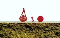 Railway Express Miniatures 2042 Bucket, Hook & Magnet Crane Kit, N Scale product image