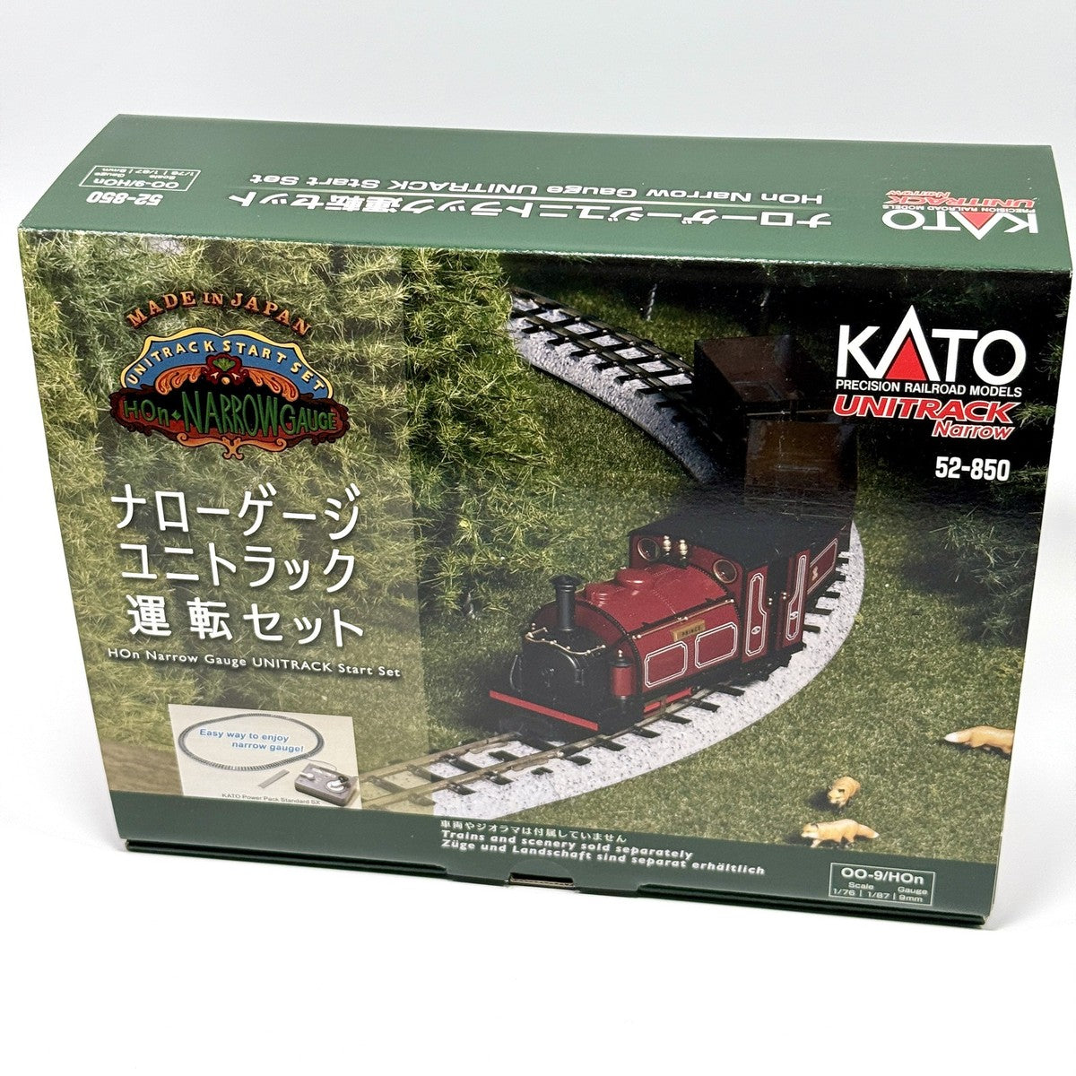Narrow-Gauge UNITRACK Oval Track Set with Kato Power Pack Standard SX (52-850) exact product view 1