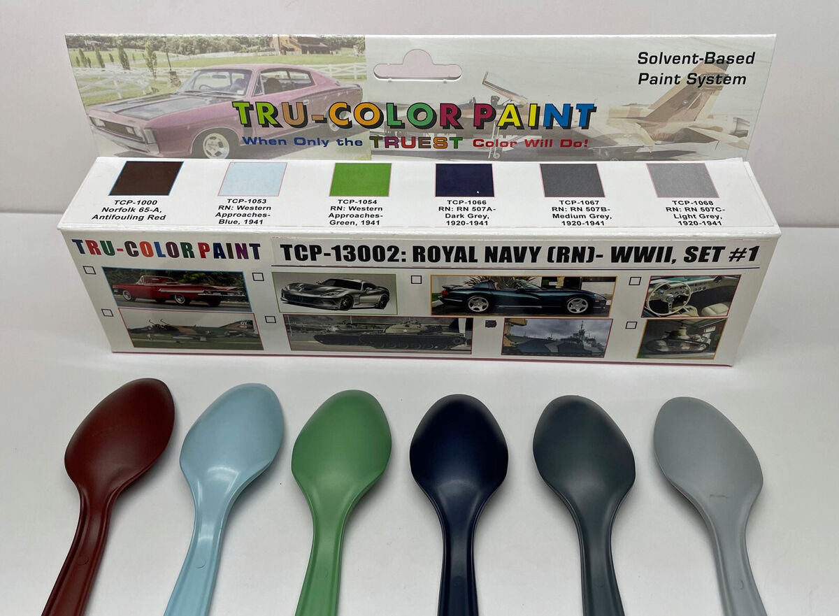 Tru-Color Paint 13002 1920-41 Royal Navy Paint Set #1 (6-Pack of 1oz Bottles) — exact product reference