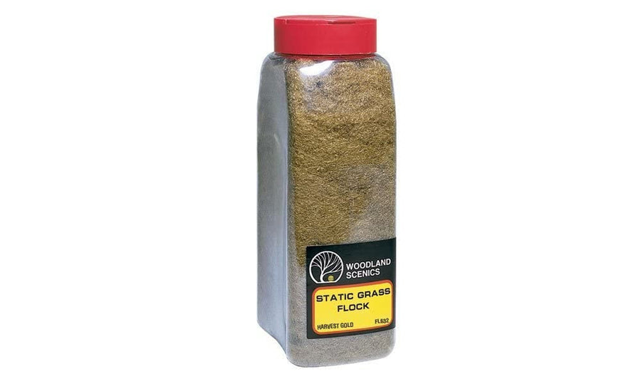 Woodland Scenics FL632 Harvest Gold Static Grass Flock Shaker