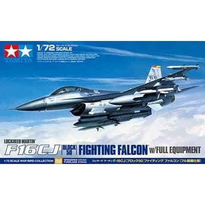 Tamiya 1/72 F16CJ Block 50 Fighting Falcon with Full Equipment kit 60788