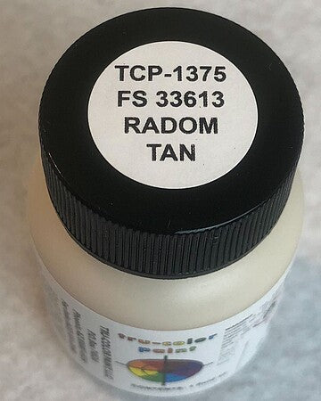 Tru-Color TCP-1375 FS 33613 Radome Tan Solvent Paint – 1 oz