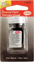Testors Flat Black 1/4 oz Carded — exact Testors product image