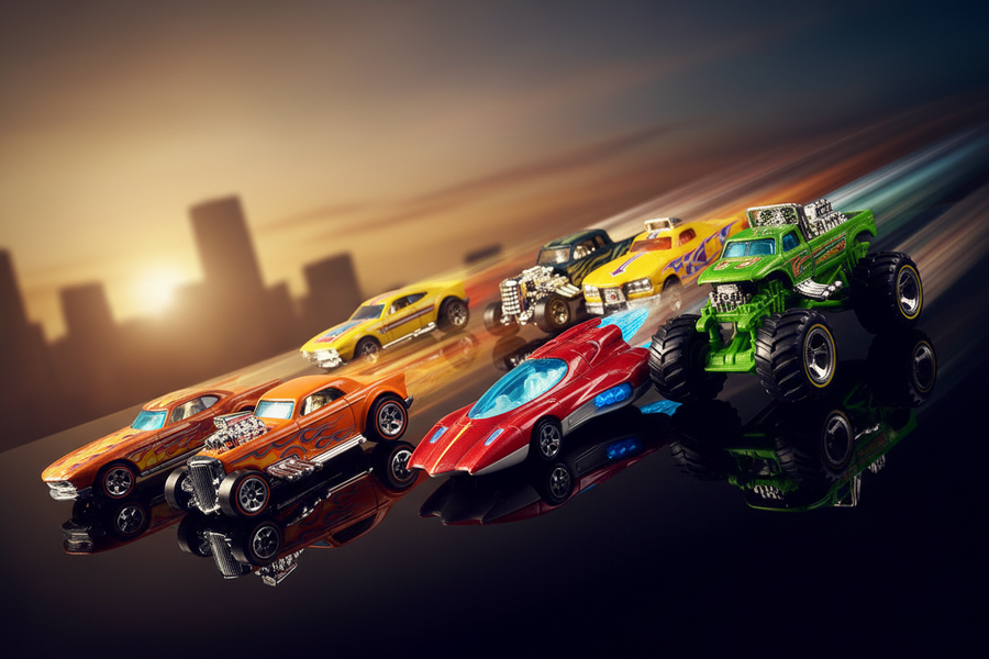 Editorial illustration accompanying a Hot Wheels fantasy-casting guide