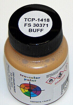 Tru-Color Paint 1418 Military Acrylic Color, FS-30371 Buff US Army (1oz) — exact product view
