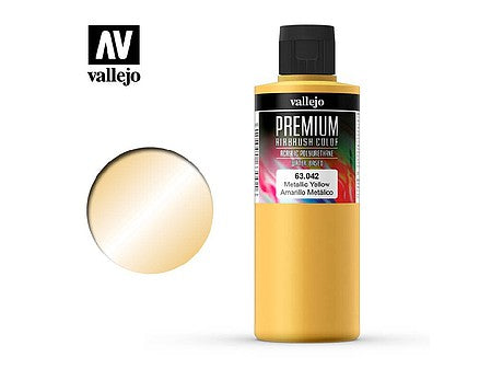 Vallejo Premium Color Metallic Yellow 200ml – 63.042