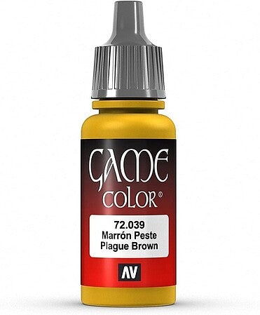 Vallejo 72039 Game Color Plague Brown Acrylic Paint, 17 ml