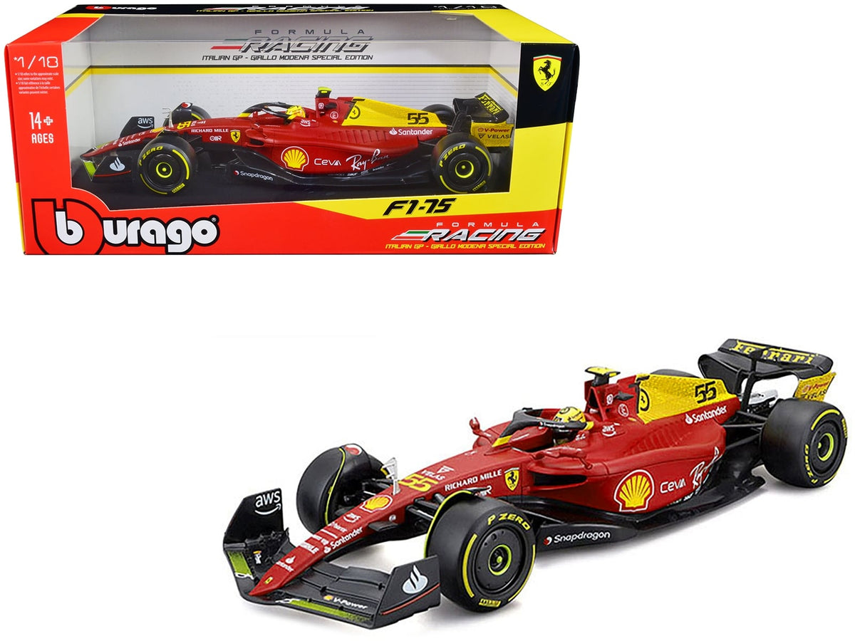 2022 Ferrari F1-75 #55 Carlos Sainz Italian GP – Bburago 1:18