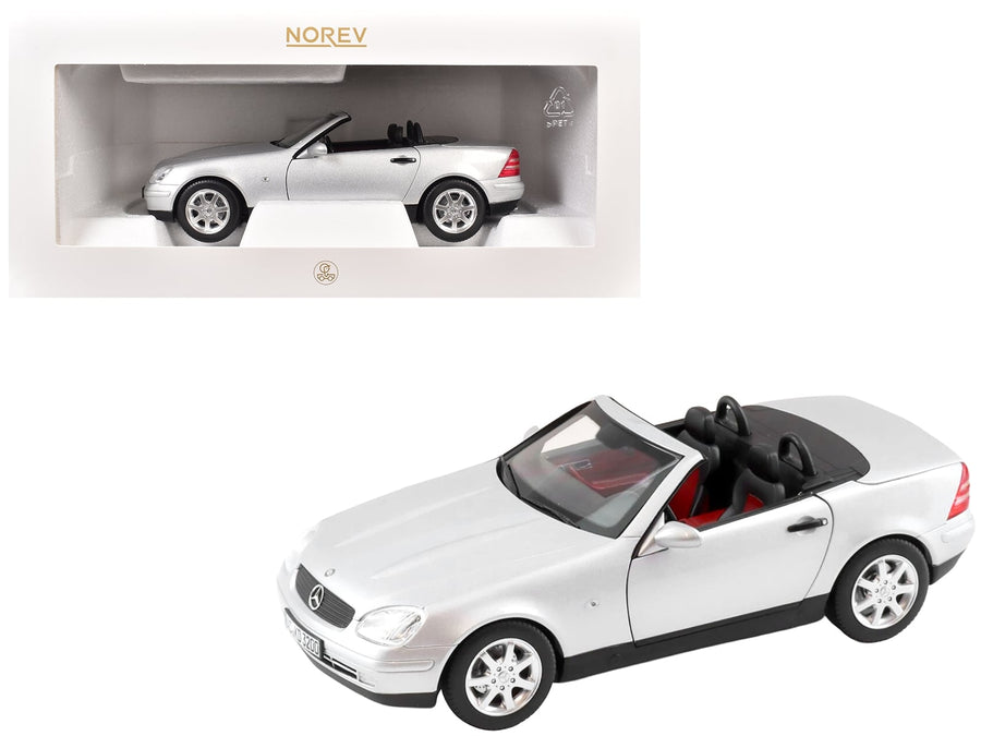 Representative product image for Norev Mercedes SLK: Brilliant Silver vs. Vivianit Green and Roof Features