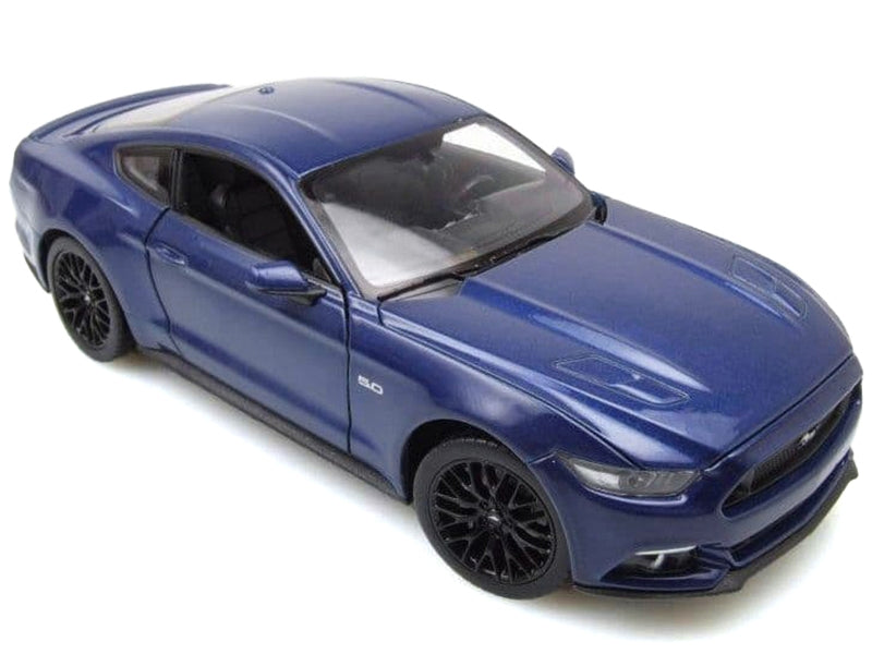 Blue Metallic 2015 Ford Mustang GT 5.0 Welly NEX diecast model
