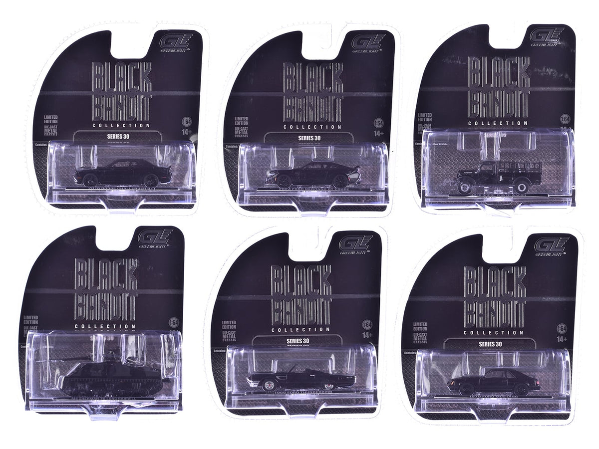 GreenLight Black Bandit Series 30, seis modelos estándar en blister