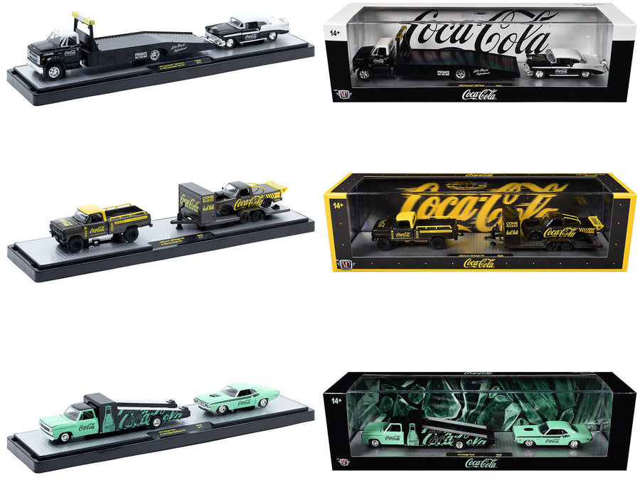 M2 Coca-Cola Auto Haulers Release 48 with Chevrolet, Dodge and Ford transport pairings