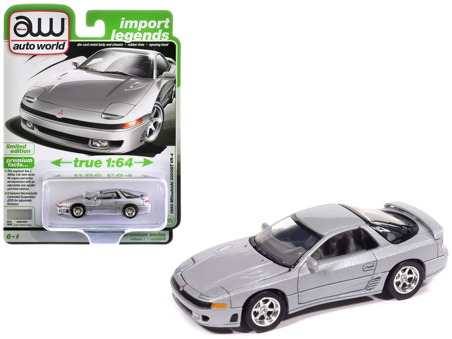 Auto World 1993 Mitsubishi 3000GT VR-4 in Zurich White Silver Metallic