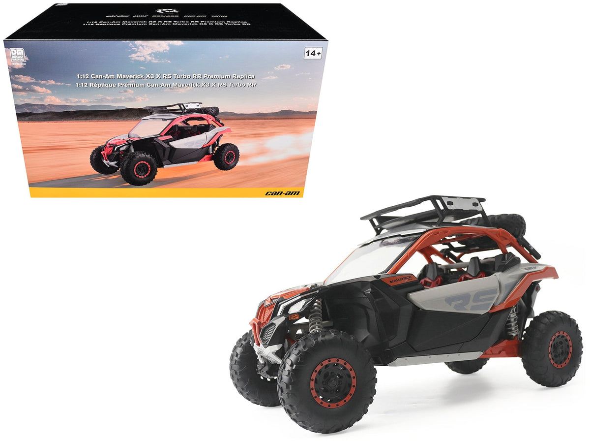 BRP Models 1:12 Maverick X3 68004 with roof rack, shown without a separate display case