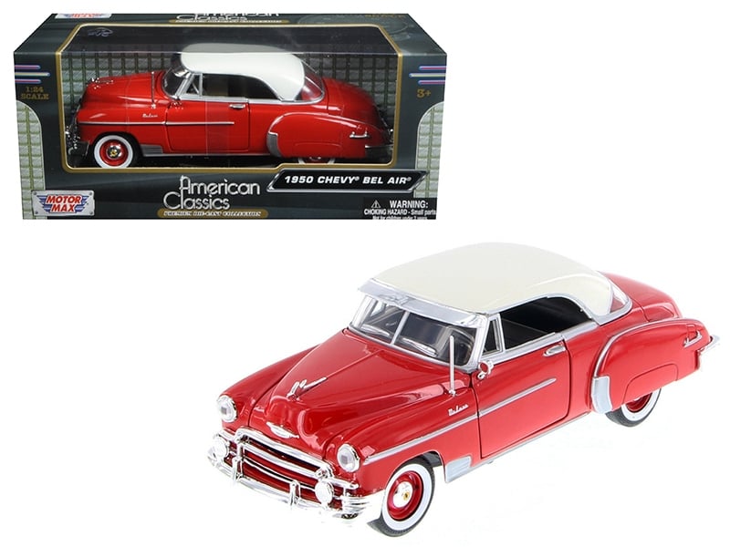 Motormax 1950 Chevrolet Bel Air red 1:24 73268R, product image 1