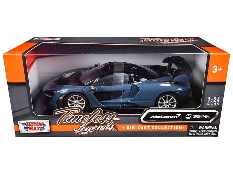 Motormax McLaren Senna gray metallic black Timeless Legends 1:24 79355GRY, product image 1