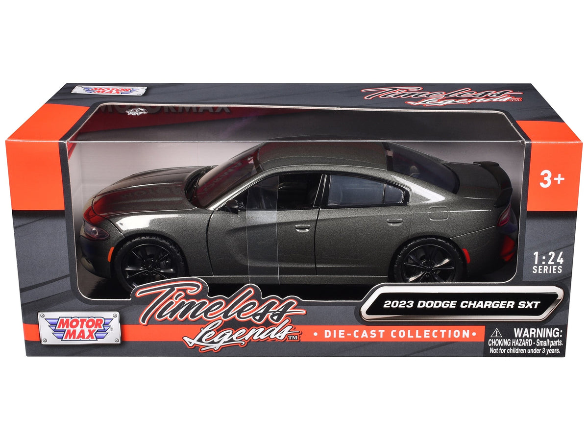 Motormax 2023 Dodge Charger SXT gray metallic 1:24 79387GRY, product image 1