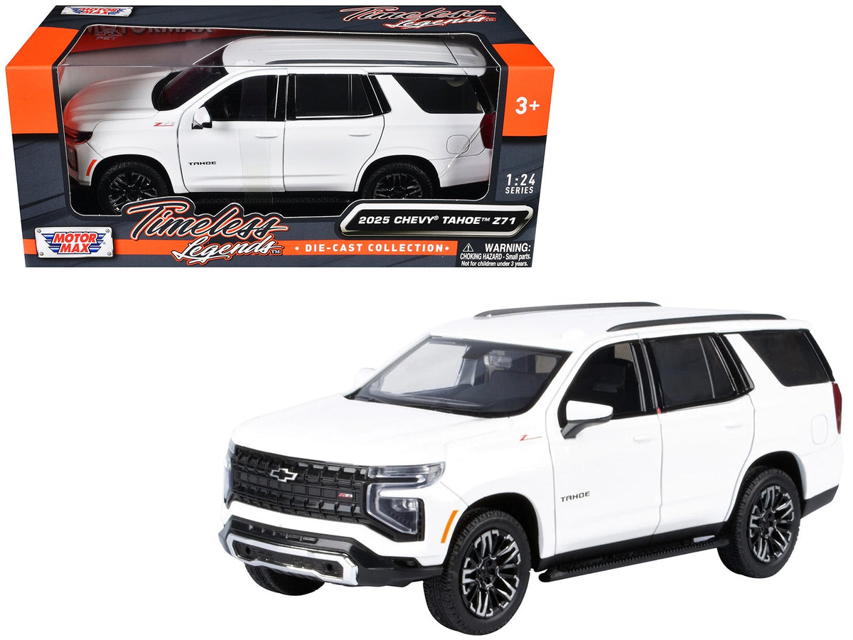 White Motormax 1:24 2025 Chevrolet Tahoe Z71, item 79392W