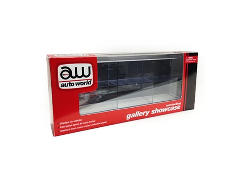 Auto World AWDC003 six-car interlocking display unit with a mirror back