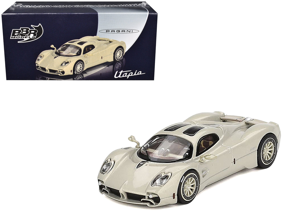 Pagani Utopia Presentation Grigio Rinascimento Silver 1/64 Diecast Model Car by BBR