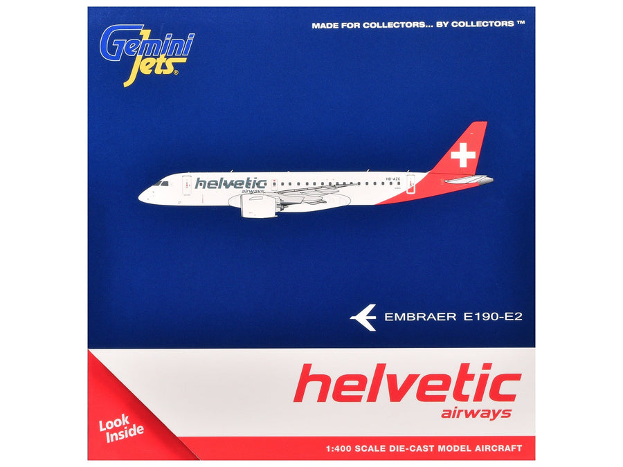 Representative current product image for GeminiJets E190-E2 vs. E195-E2: Helvetic or Azul in 1:400?