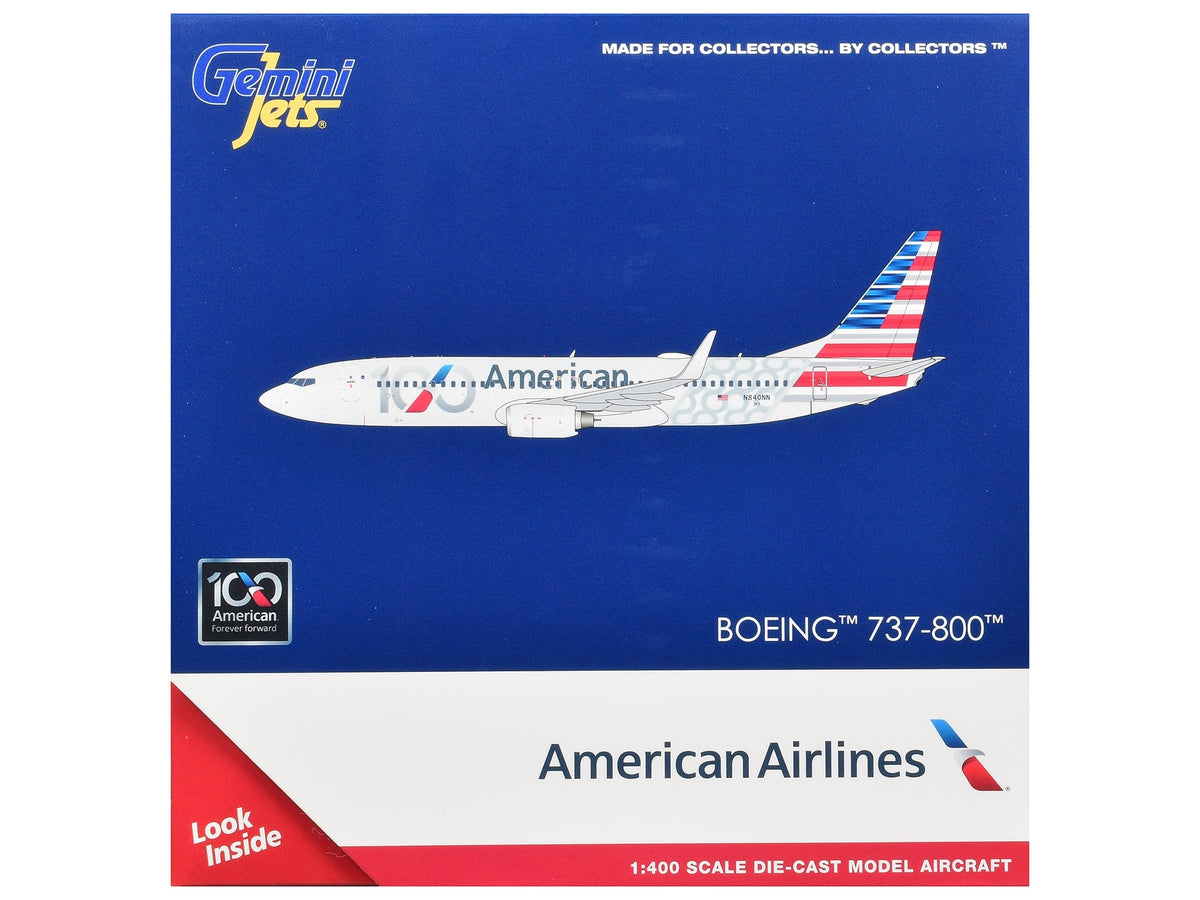 Representative current product image for GeminiJets American 737: 100th Anniversary 737-800 or MAX 8?