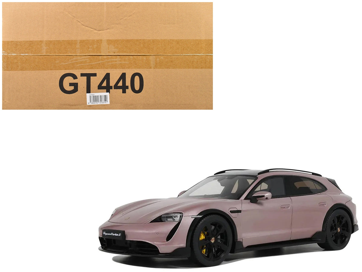 GT Spirit GT440 Porsche Taycan Turbo S Cross Turismo in Pink Metallic, 1:18 scale